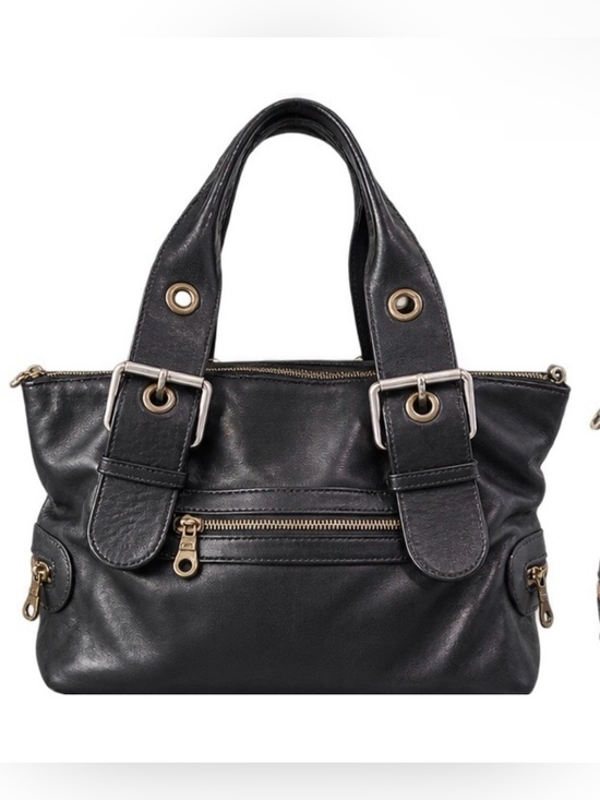 Chloe Handbags - RARE Chloé F/W 2003 Phoebe Philo Era Black Leather Buckle Camera Bag Vintage Y2K